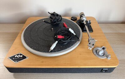 House of Marley Stir It Up Wireless Bluetooth Record Player, Bamboo Turntable