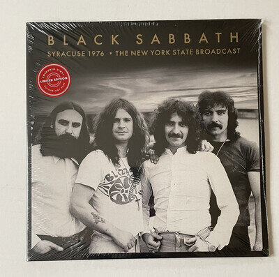 BLACK SABBATH SYRACUSE 1976 COLOURED DOUBLE VINYL NEW SEALED
