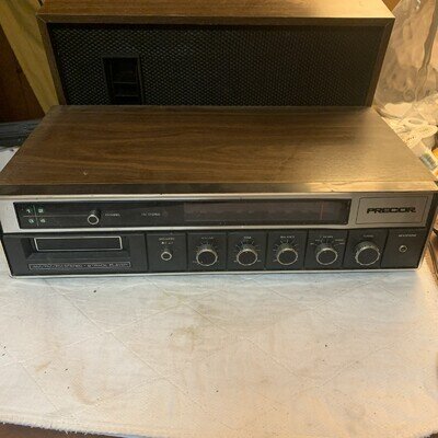 Precor Model 1026 AM/FM 8 Track Cassette Player Working
