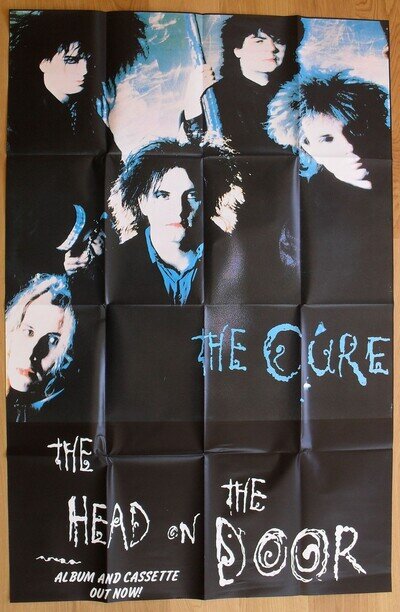 THE CURE head on the door UK poster huge 60"x40" new wave gothic