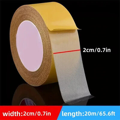 Heavy Duty Double-Sided Tape: 1.18" X 66 Ft - Super Strong Adhesion, with Fiberg