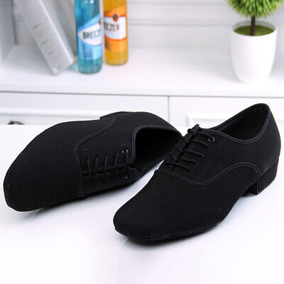 Men Modern Dance Shoes Adult Latin Tango Ballroom Shoes Low Heel Soft Bottom