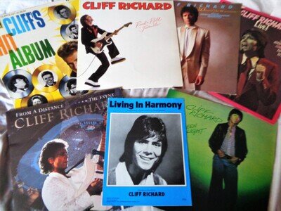 Cliff Richard Vinyl lp Records Sheet music job lot bundle rock roll pop Shadows