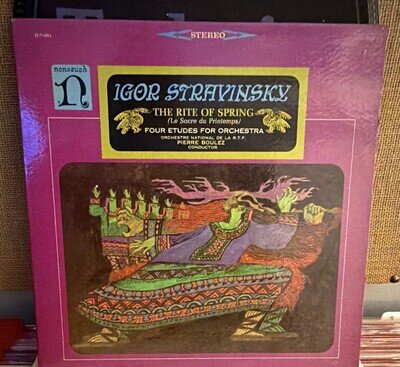 Igor Stravinsky The Rite of Spring LP 1960 Classical Nonesuch Boulez