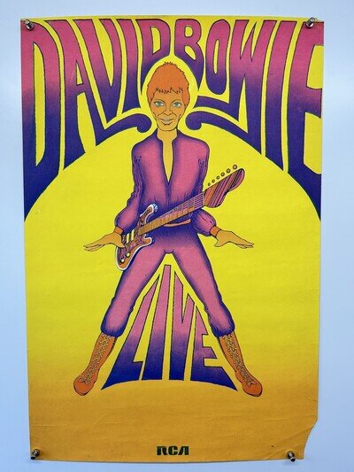 David Bowie Poster Ziggy Stardust Design by George Underwood Orig RCA Promo 1972