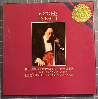 Yo-Yo Ma – The Unaccompanied Cello Suites Vinyl LP box set CBS