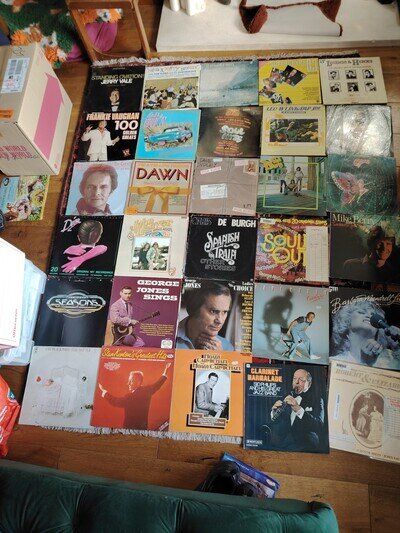 Huge Vinyl clearance Job Lot 80 Albums Mostly 70s and 80s Pop Instant collection