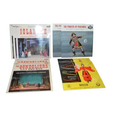 Job Lot Gilbert & Sullivan Vinyl Mikado 9 X 12 Inch Records Lp Gondoliers