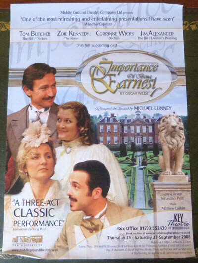The Importance of Being Earnest - Key Theatre Peterborough Original Poster 2008