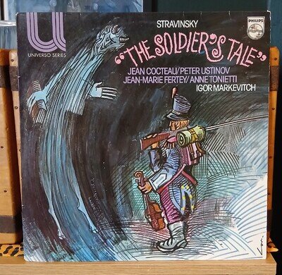 Stravinsky - Jean Cocteau, Peter Ustinov – The Soldier's Tale classical vinyl LP