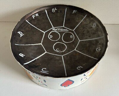Antigua Steel Pan Caribbean Steel Drum Souvenir Musical Instrument 29cm Diameter