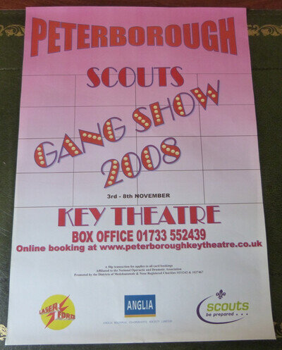 Peterborough Scouts Gang Show Key Theatre Peterborough Original Poster 2008