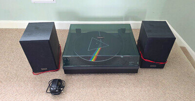 Lenco LS-300 Bluetooth Record Player with Speakers 33.3/45RPM Black