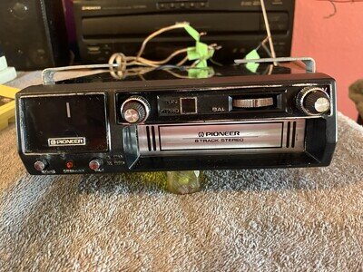 PIONEER model TP-200 FM 8 Track Car Stereo Fully Serviced Works & Sounds Great!