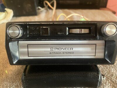 Pioneer TP-232 Mini 8-Track Car Stereo Works &Sounds Great Serviced New Belt