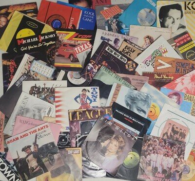Vinyl records:1300+ 7" singles pop & rock FREE POST £2.89each: Buy 7, +1 FREE!