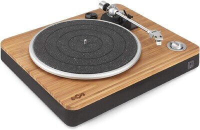 House of Marley Stir It Up Record Player Vinyl Turntable USB 33/45 RPM Bamboo