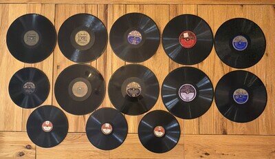 13 Shellac Vintage Original Vinyl Records 1920S 30S Job Lot Imperial Broadcast
