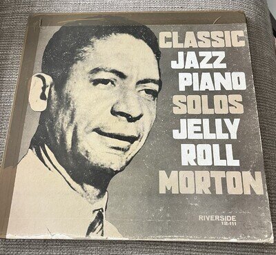 Jelly Roll Morton Classic Piano Solos Vinyl LP Riverside Records RLP 12-111 1957