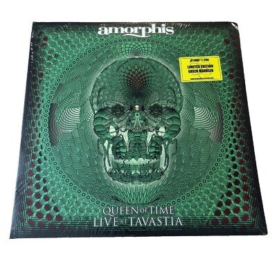 Amorphis - Queen Of Time Live At Tavastia Ltd Green sealed new cover defects