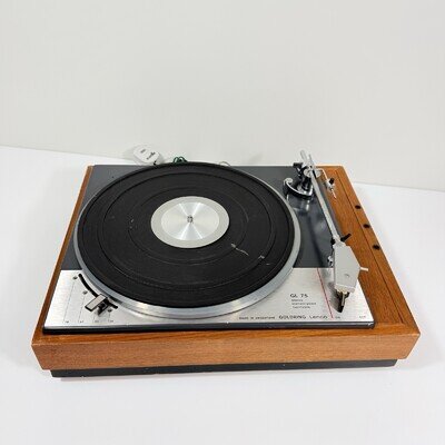 Goldring Lenco GL75 Vintage Record Player Transcription Turntable - Working READ