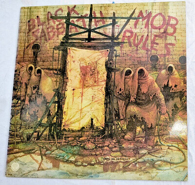 BLACK SABBATH "MOB RULES" RARE 1981 FRENCH PRESS VINYL LP EX / EX