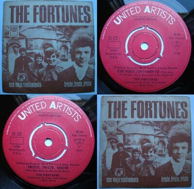 THE FORTUNES THAT SAME OLD FEELING 1971 MONO! UNIQ PS! MEGARARE CHILEAN PRESS!