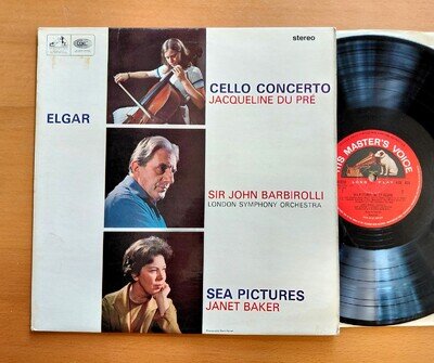 ASD 655 ED1 Jacqueline Du Pre Elgar Cello Concerto NEAR MINT EMI Semi-Circle 1st