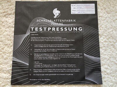 Bob Marley RARE VINYL LP TEST PRESSING REISSUE Uprising