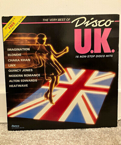 Ronco The Best Of Disco U.K. 12" Vinyl LP 1982 RTL 2073-A 33 RPM Stereo