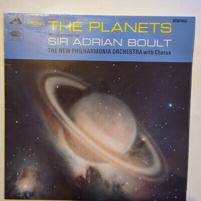 Holst 'The Planets' Sir Adrian Boult New Philharmonia Vinyl LP ASD 2301 EMI