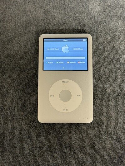 Apple iPod Classic 160GB Silver A1238 7th Gen MP3 Player Tested Working