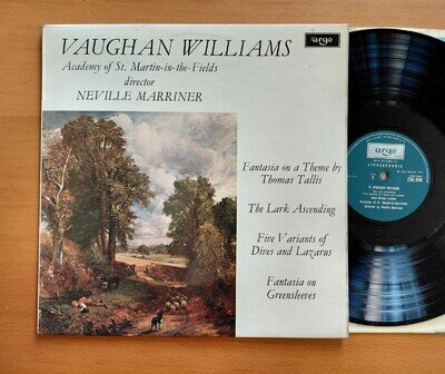 ZRG 696 Vaughan Williams Lark Ascending Neville Marriner Iona Brown Argo Vinyl