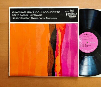 VICS 1153 Khachaturian Violin Concerto Kogan Monteux NEAR MINT RCA Stereo LP