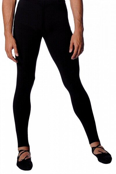 ROCH VALLEY Mens Footless Tights Dance Ballet Black Jazz Cotton/Lycra