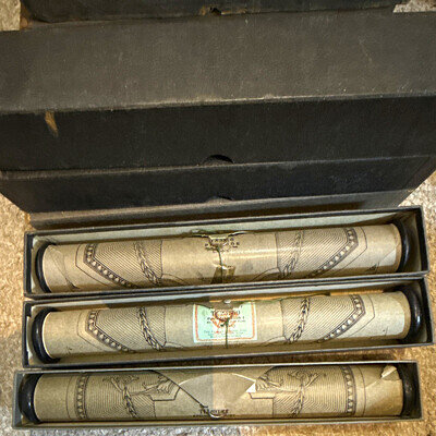 3 x Aeolian Company Ltd Themodist Pianola / Player Piano Roll TL 20142