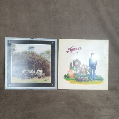 America History America's Greatest Hits vinyl & holiday x 2 albums