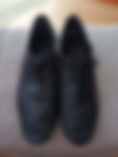 Men's Leather Black Ballroom and Latin Dance Shoes Size 9 Heel 1.5''