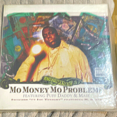 The Notorious B.I.G. Mo Money Mo Problems 12" Black Vinyl Single Bad Boy 1997