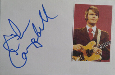 GLEN CAMPBELL AUTOGRAPH.
