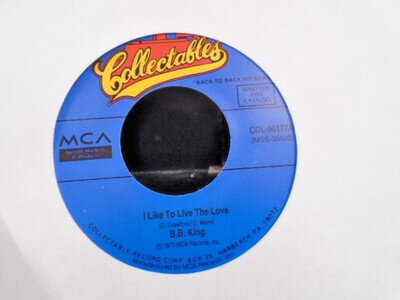B.B. KING " I LIKE TO LIVE THE LOVE " USA COLLECTABLES NEAR MINT COND.