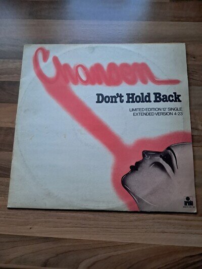CHANSON DONT HOLD BACK 12" VINYL LIMITED EDITION red 1978 DISCO RECORD ARIOLA