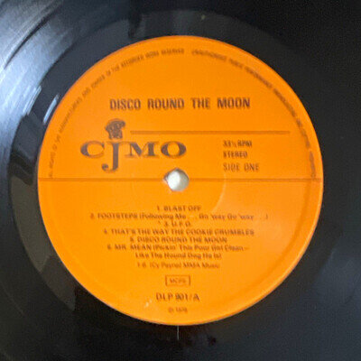 CJMO Disco Round The Moon 1979 12" Black Vinyl LP DLP 801/A,B 33RPM Stereo