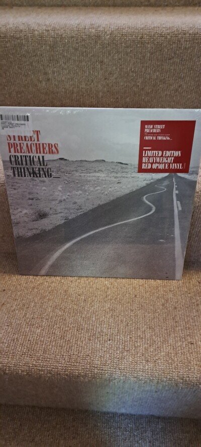 Manic Street Preachers Critical Thinking 12" LP Limited Edition Red Vinyl LP