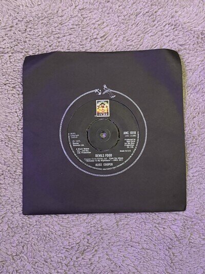 MINT Alice Cooper-Devils Food/Only Women 7”Vinyl 1975 ANC 1018 Anchor Records