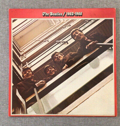 The Beatles 1962-1966 Red Album Vinyl 2 LP Gatefold Vintage Compilation Records