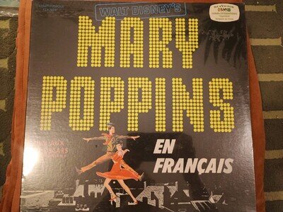 Walt Disney Mary Poppins French Version Vintage LP Record Vinyl New