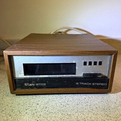 Vintage Wien 8TD3 8 Track Stereo Tape Player Deck 1970s Retro Audio