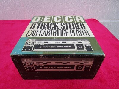 NOS Vintage Decca Sound 8 Track Car Stereo Player CC 1002/3 Brand New Mint InBox