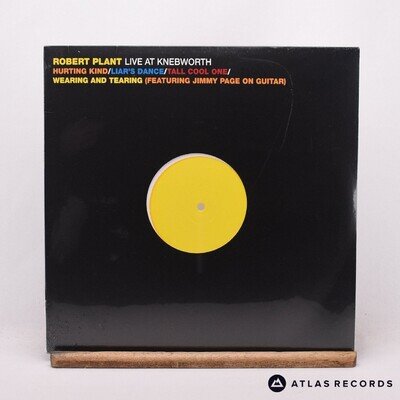 Robert Plant Live At Knebworth Yellow Die-Cut Sleeve 12" EP Vinyl Record - NEW